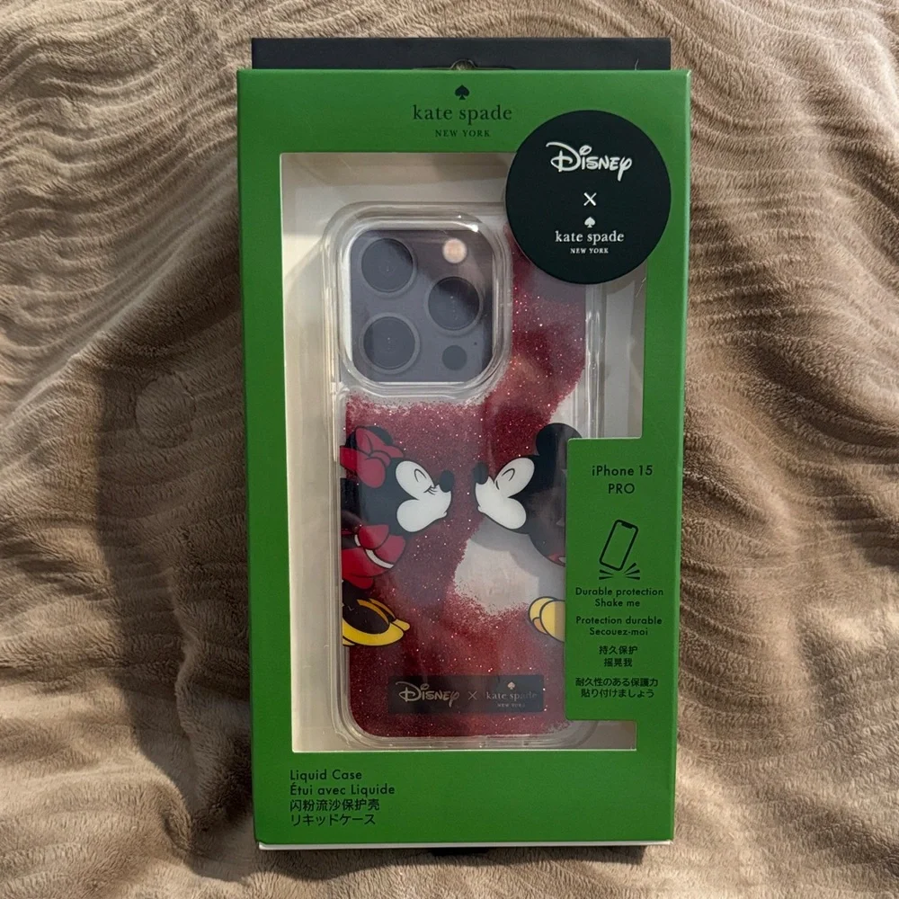 Kate Spade Red Disney iPhone 15 Pro Case